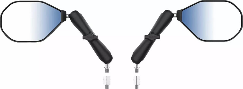 Tough-Mirror™ Kit with M10-1.25 Bases/M10-1.5 Adapters - Long Arm