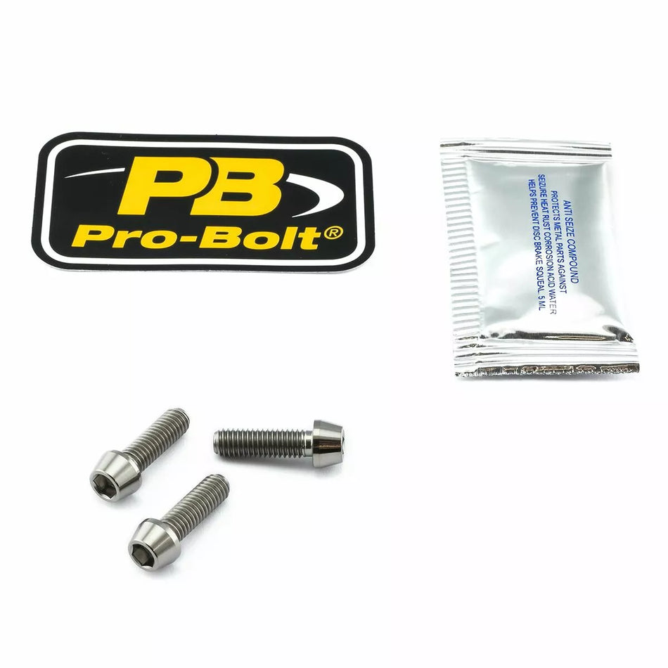 Titanium Brake & Clutch Lever Perch Pinch Bolt Kit