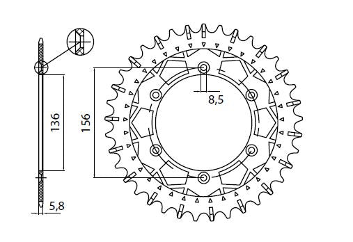 Works Z Steel Rear Sprocket