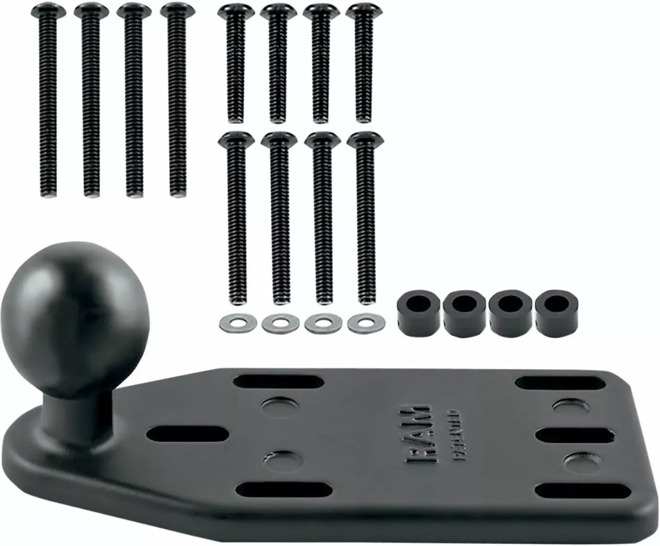 Brake/Clutch Reservoir Cover Mount Base with 1" Ball