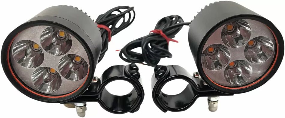 2" LED Driving Lights with 1-1/4" Clamps