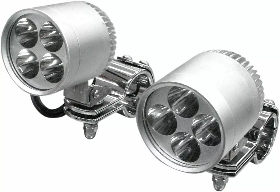2" LED Driving Light Kit w/ 1-1/4" Clamps