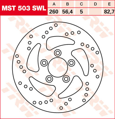 Round Fixed Brake Rotor Swing Design