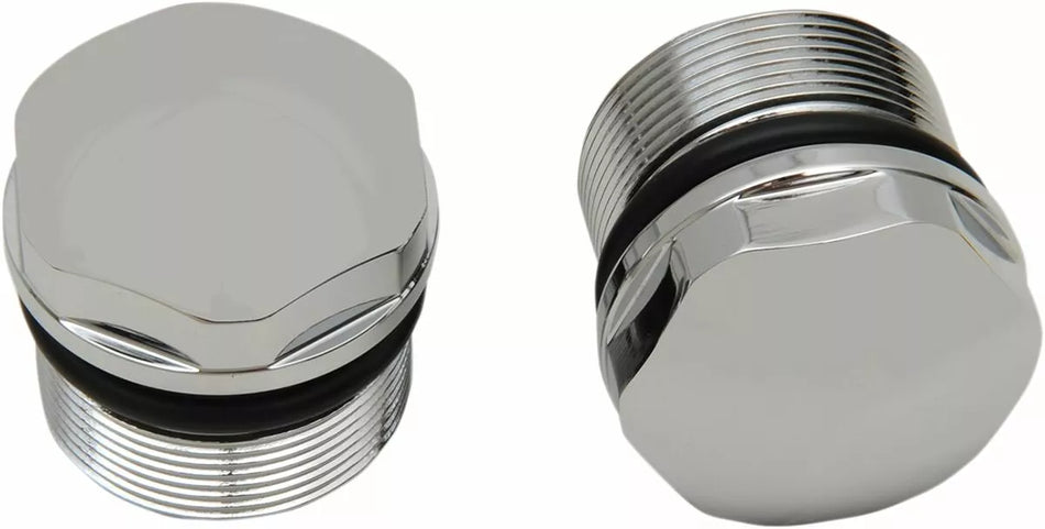 Chrome Fork Tube Plugs and Caps
