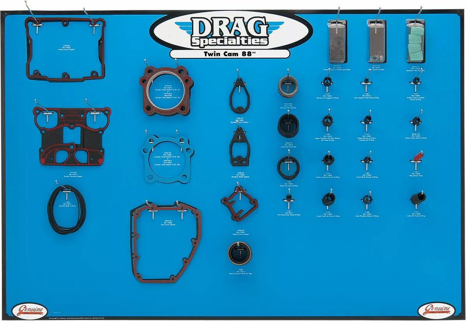 Gasket, Seal and O-Ring Display for Twin Cam Motors