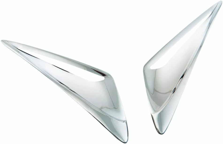 Chrome Windshield Garnish Vent Accents
