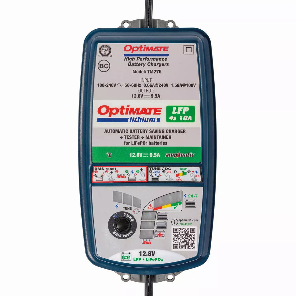 Optimate™ Lithium LFP 4S 10A Battery Charger