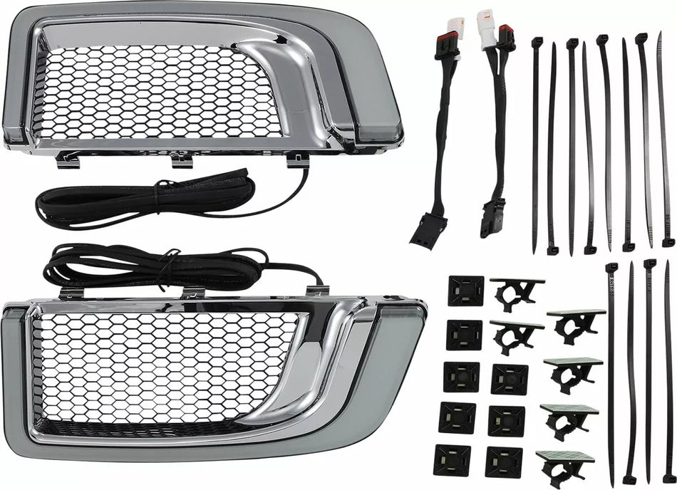 Tracer LED Fairing Lower Grill Inserts
