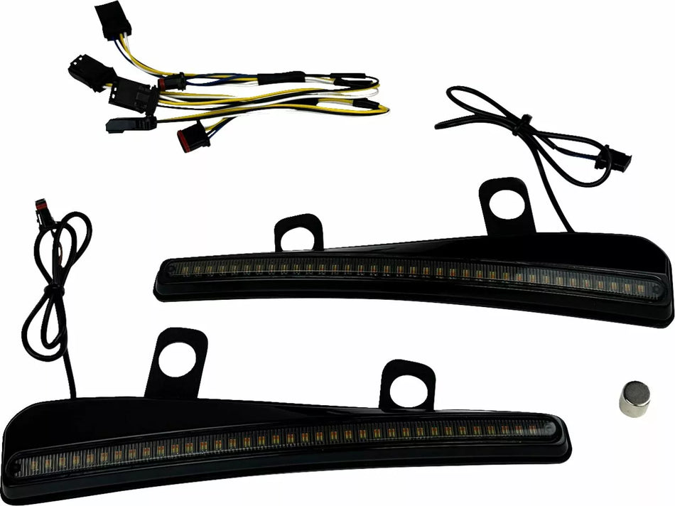LED Windshield Trim with Turn Signals