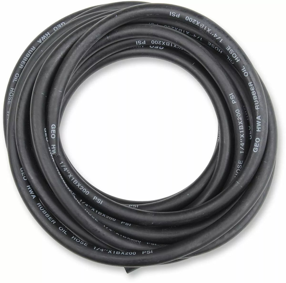 Universal Black Rubber Fuel/Oil Line