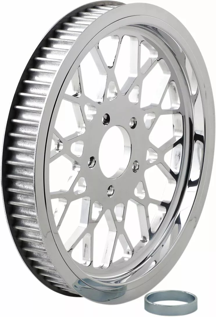 Polished 1-1/2" Rear Belt Pulley