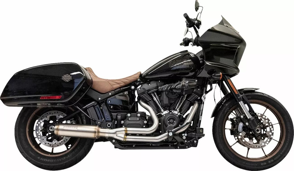 2-into-1 Stainless Exhaust System with 4" Super Bike Muffler
