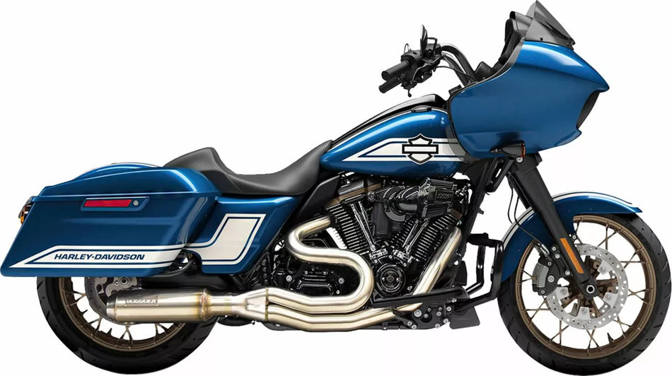 2-into-1 Exhaust System with Super Bike Muffler