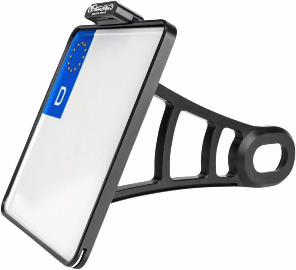 Side Mount License Plate Holder w/Plate Lights