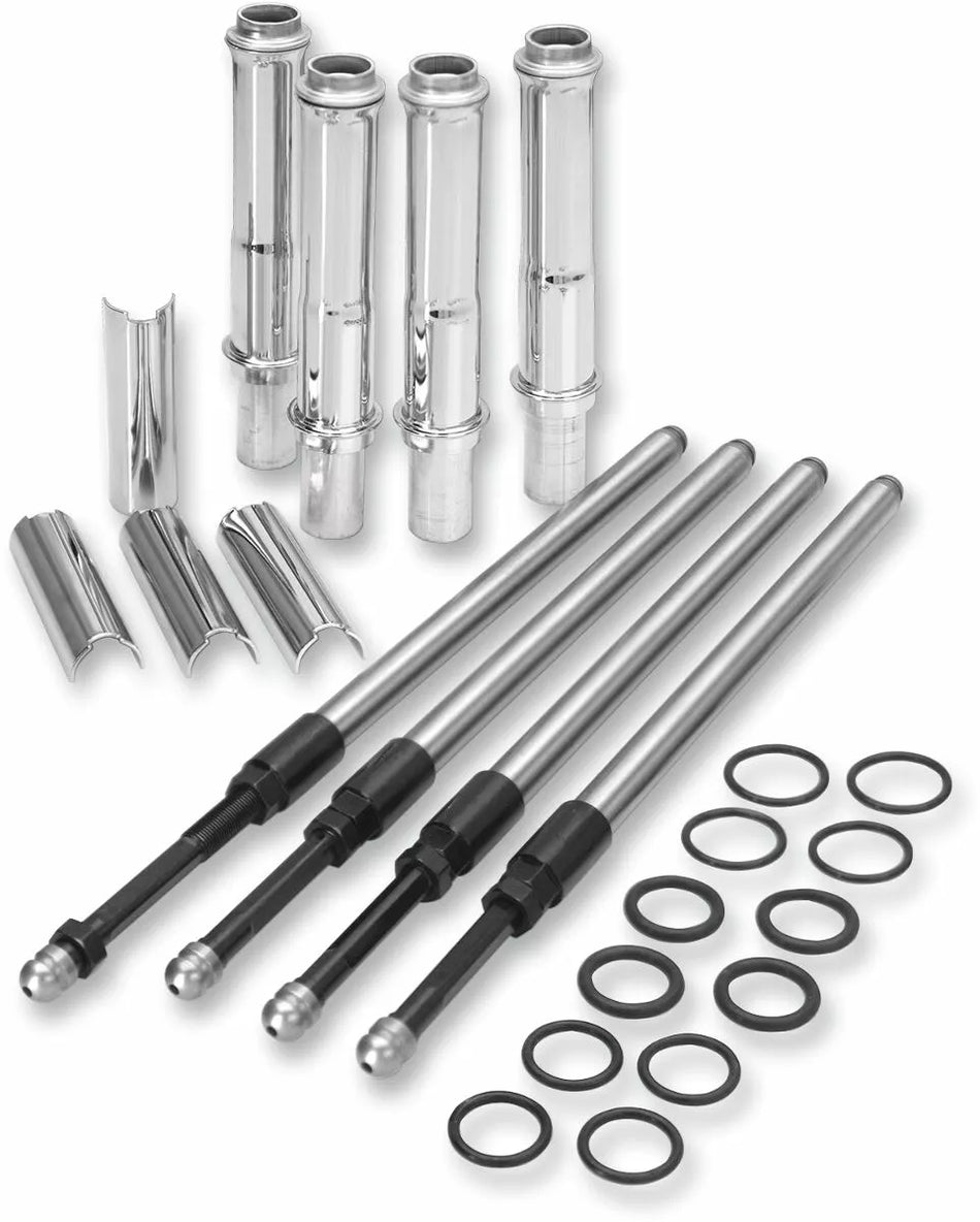 Quickee Pushrod Kit with Chrome Covers