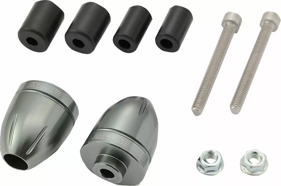 "BULLET" Handlebar Ends, Gun Metal