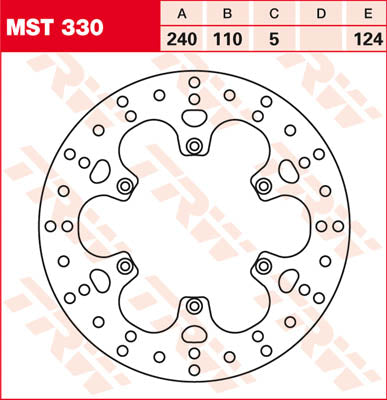 Round Fixed Brake Rotor 220-250mm