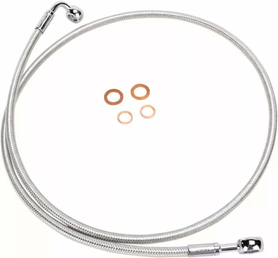 E-Z Align Braided Single Disc Front Brake Line