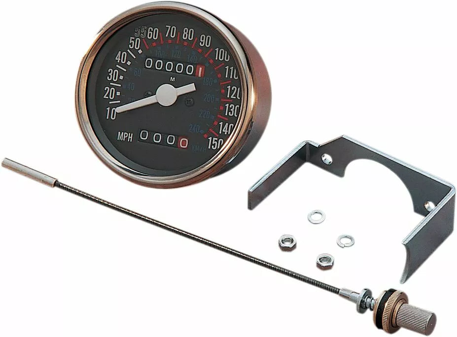 3-1/8" Dash Mount 150 MPH Speedometer