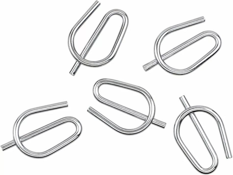 Chrome Rear Axle Nut Spring Clip