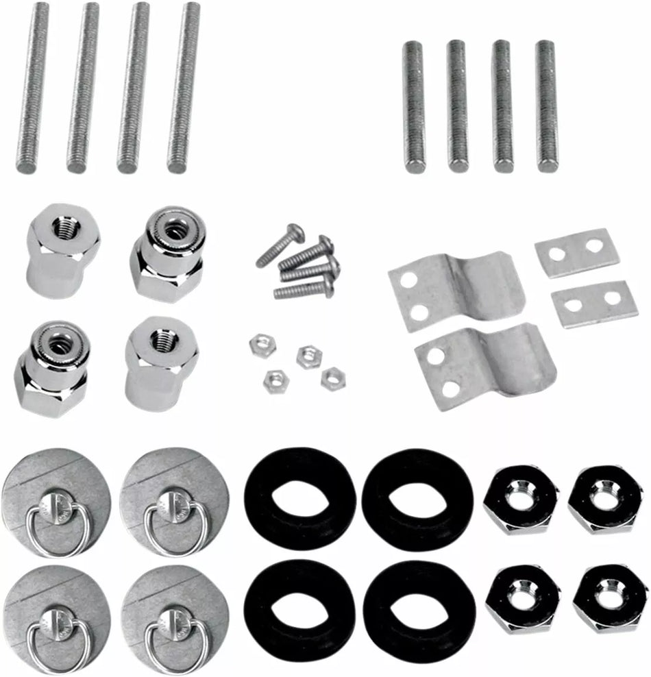 S4 Quick-Disconnect Saddlebag Docking Post and Fastener Kit for Harley