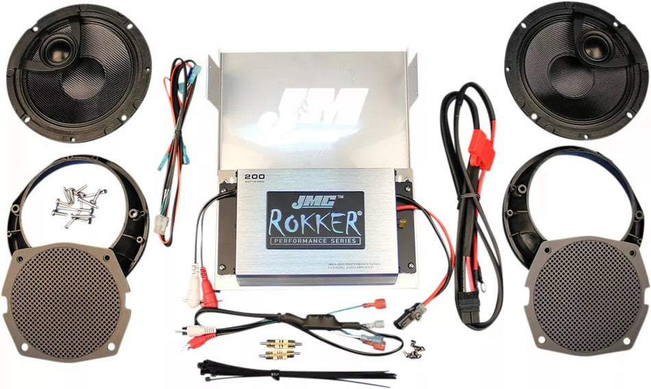 JMC ROKKER® 200W 2-Channel Amplifier and Speaker Kit