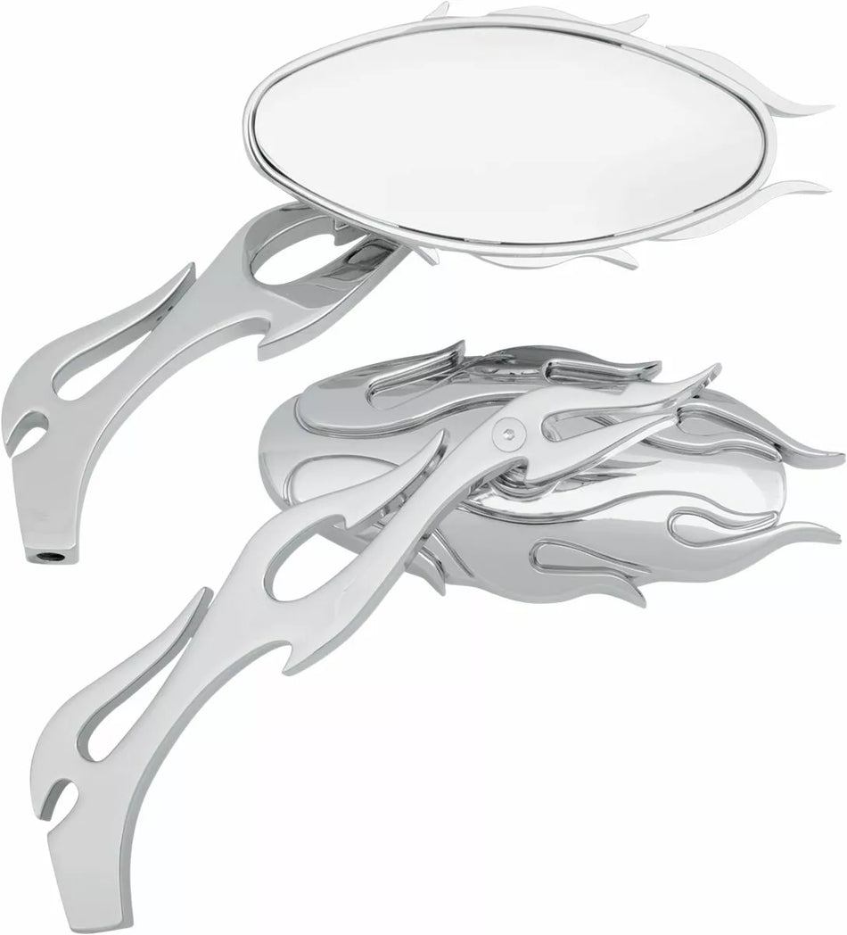 Flame Oval Mirrors