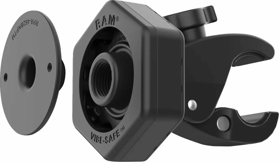 Tough-Claw™ Small Clamp Base with Vibe-Safe™ Adapter