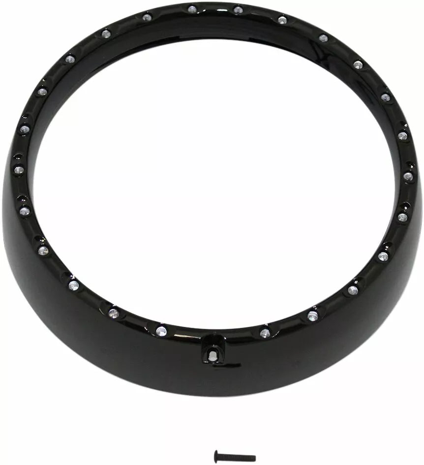 7" LED Halo Headlight Trim Rings with Built-In Turn Signals