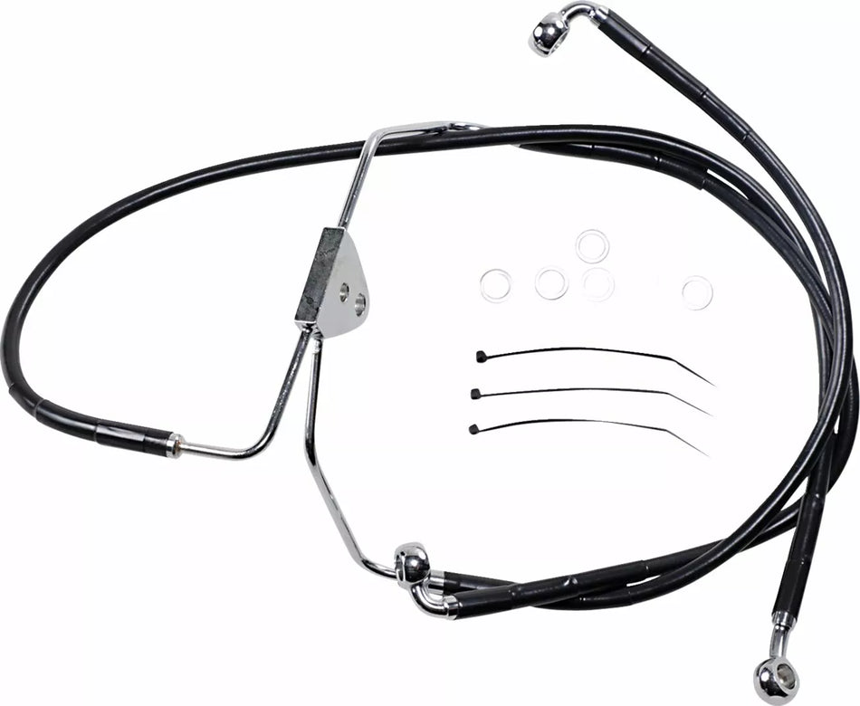 Extended Length Black Vinyl Brake Line Kit