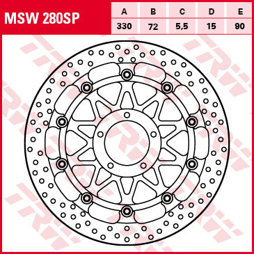 Racing SP-Series High-Performance Brake Rotor
