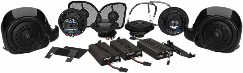 900 Watt 6-speaker Complete Amplified Kit