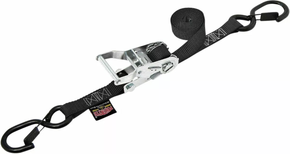 1" Heavy-Duty Ratchet Tie-Down with Latch Hooks