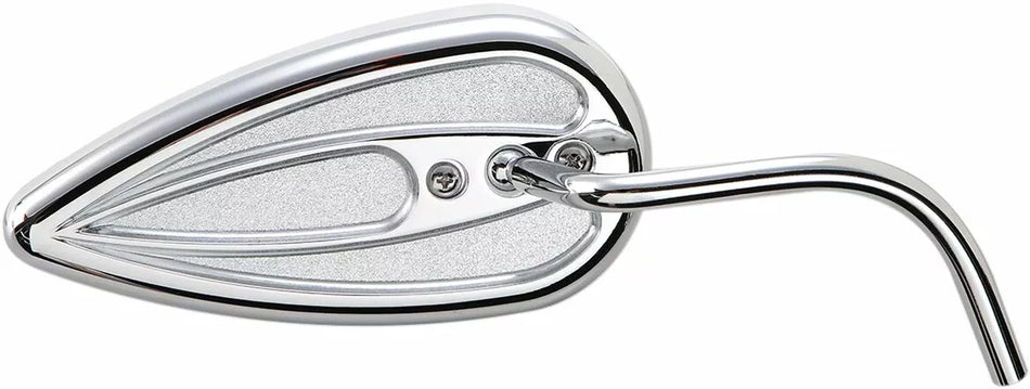 Teardrop Mirror with Steel Stem