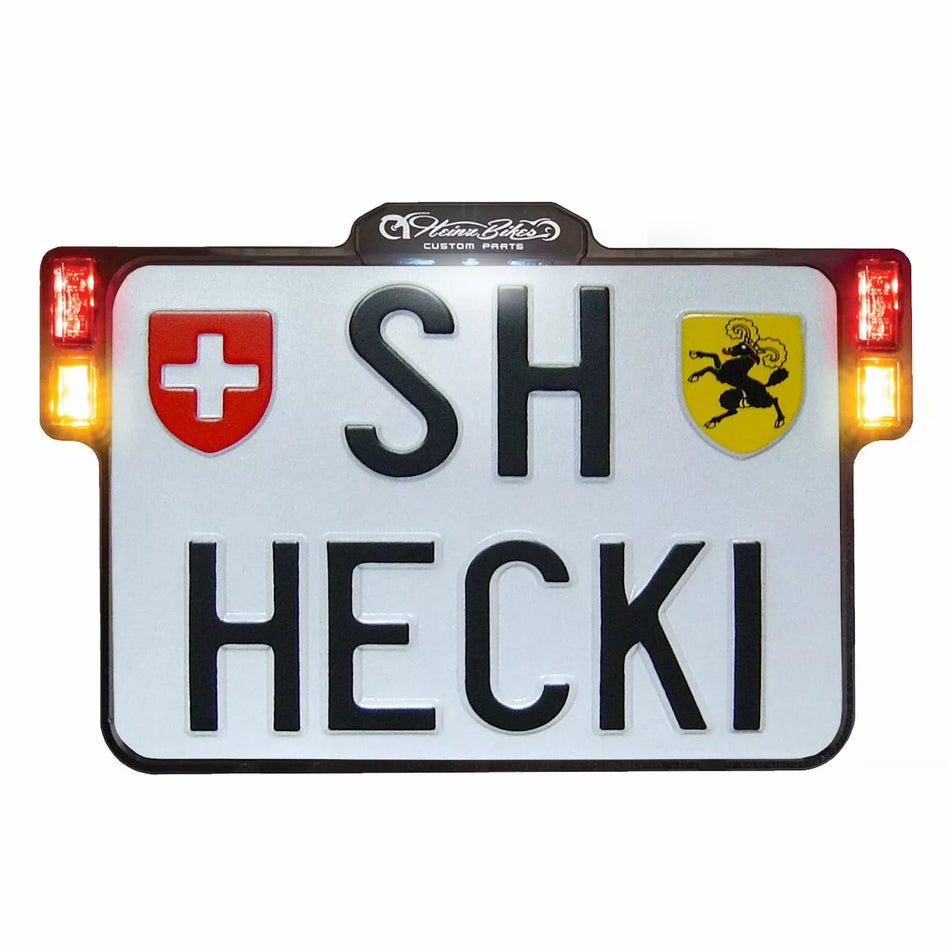 All-in-One 2.0 License Plate Holder w/ LED Plate Lights, Brake and Rear Lights
