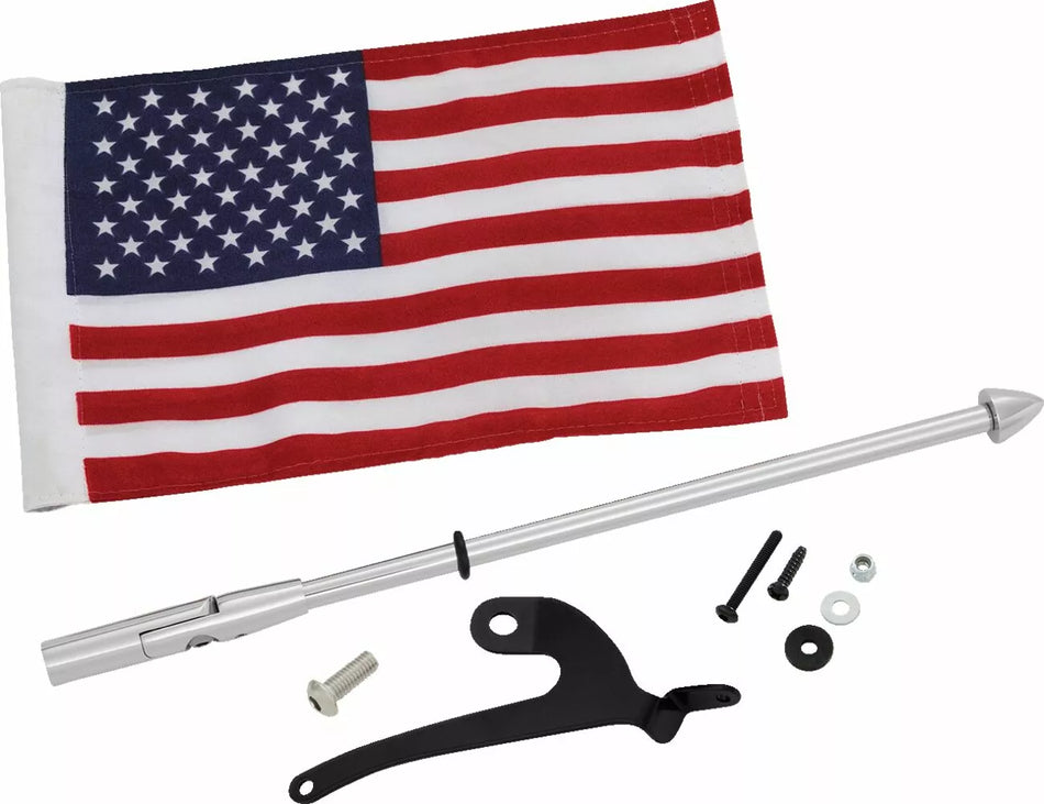 Flag Pole For Can-Am RT with US Flag