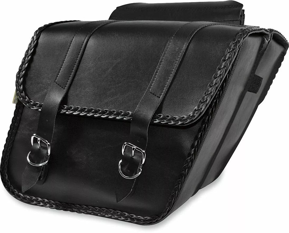Braided Slant Saddlebags