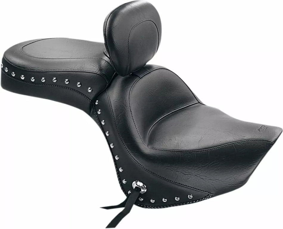 Wide Touring Seat with Driver Backrest