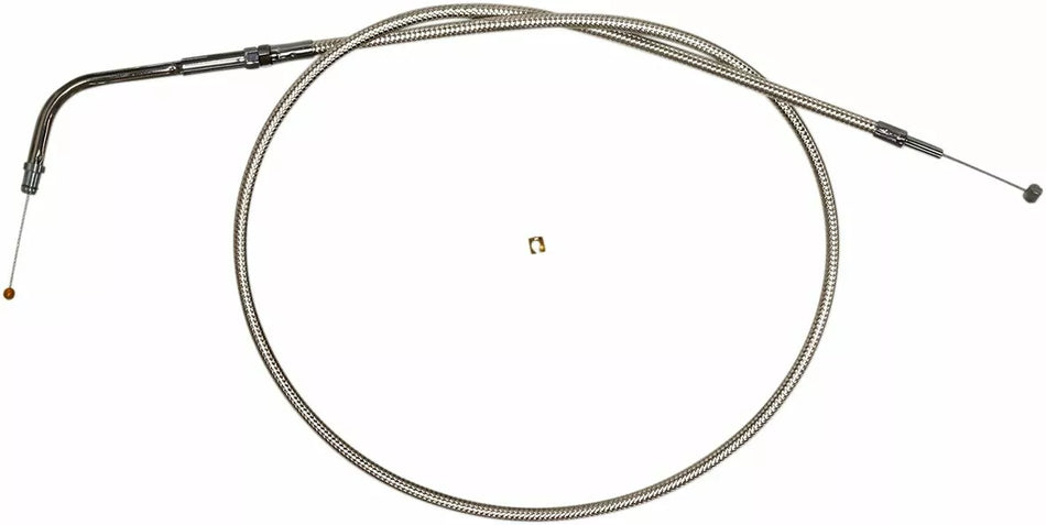 Polished Stainless Steel Braided Throttle/Idle Cable